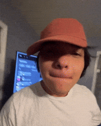 Tuff Backwards Hat GIF