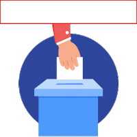 La Reina Vote Sticker by Gonzalo de la Carrera
