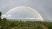 Double Rainbow Spotted Over Washington State After Showers End Monthlong Dry Spell