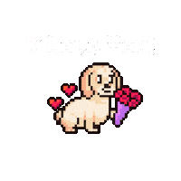 I Love You Dog Sticker by HotDogs