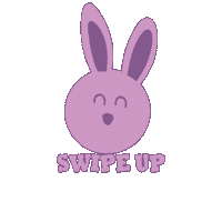 Swipe Up Sticker by As The Bunny Hops