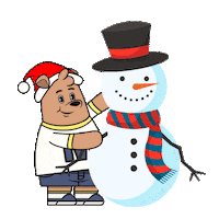 Winter Wonderland Christmas Sticker by Meme World of Max Bear