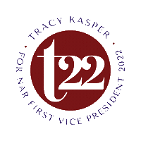 T22 Sticker by Tracy Kasper For NAR First Vice President 2022