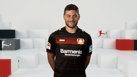 bayer leverkusen smiling GIF by Bundesliga