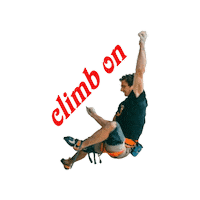 Climbing Climb Sticker