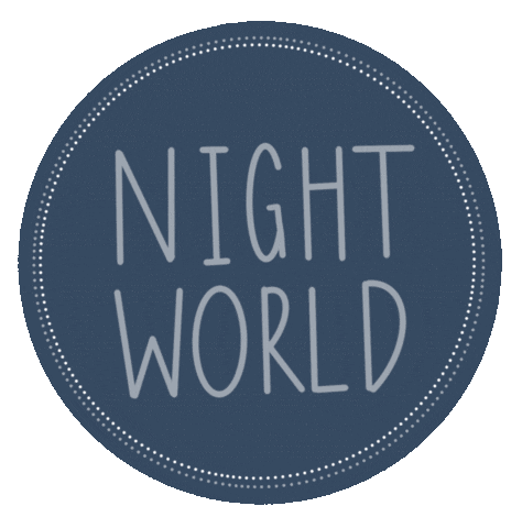 Tired Night World Sticker