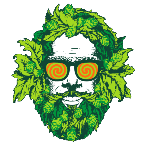 Green Man Beer Sticker by Green Man Brewery