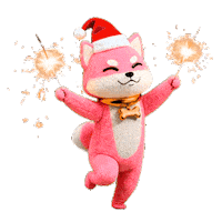 Akita Inu Christmas Sticker by yonagunifiesta