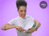 salonline happy food girl excited GIF