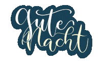 Good Night Lettering Sticker