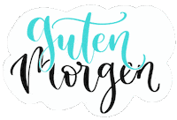 Good Morning Lettering Sticker
