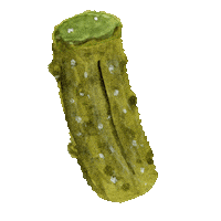 Illustration Vegan Sticker