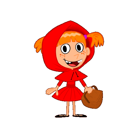 Happy Little Red Riding Hood Sticker