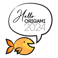 Fish Hello Sticker by Origami Bikini