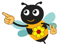 apisflora bee honey left mel Sticker