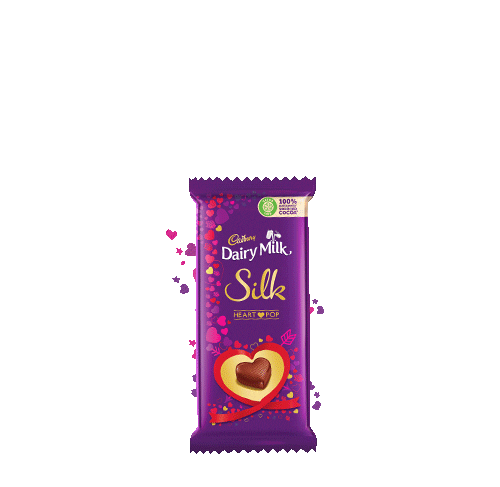 Heart Love Sticker by Cadbury Dairy Milk Silk