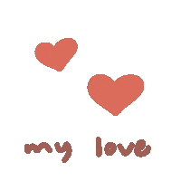 In Love Hearts Sticker