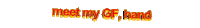 orange gf Sticker by AnimatedText