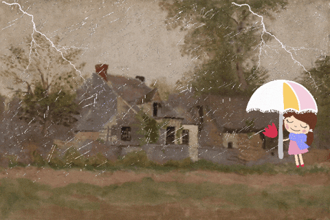 Rainy Day Weather GIF by GIF IT UP
