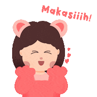 Cartoon Thank Sticker