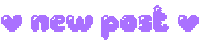 Pixel New Post Sticker