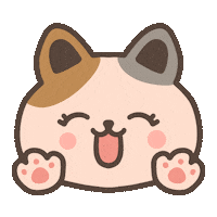 Happy Cat Sticker by Demic