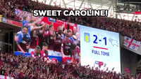 Aston Villa Fans Sing 'Sweet Caroline'