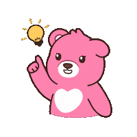 Think Teddy Bear Sticker by BEARISH