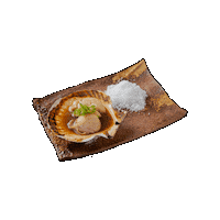 Seafood Scallop Sticker by Rikimaru_Group