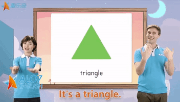 triangle alo7 english GIF by ALO7.com