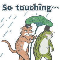 Touching Japanese Art Sticker