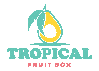 newtropicalfruitbox 3d logo fruit box tropical fruit tropical fruit box Sticker