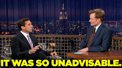 Late Night Bad Idea GIF by Team Coco