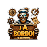 A Bordo Halloween Sticker