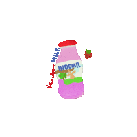 Khansakia drink drinks fresh milk Sticker