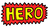 My Hero Sticker by Russell Taysom
