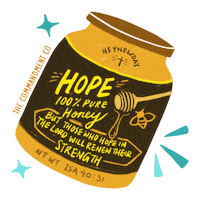 thecommandmentco hope strength honey pure Sticker