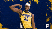 Flexing Myles Turner GIF by Indiana Pacers