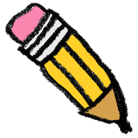 emoji pencil Sticker by Adam J. Kurtz