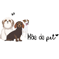 Creativepaula dog pet cachorro cao Sticker