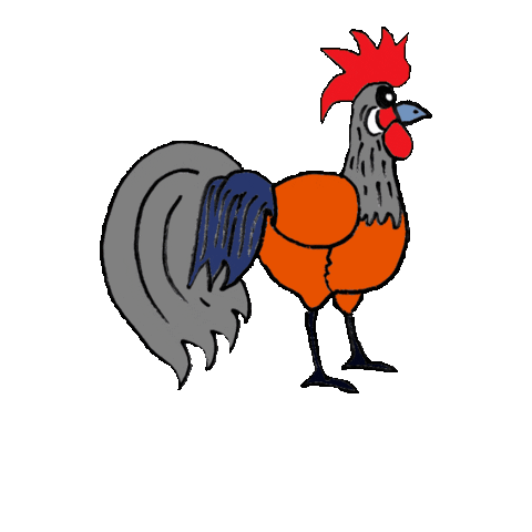 Chickens Hahn Sticker