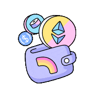 Rainbow Money Sticker by aoi