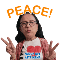 Peace Pis Sticker by VIRA BCA