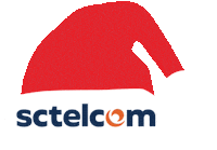 Santa Hat Christmas Sticker by Pivot
