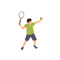 Serve Tennis Player Sticker by Boost Juice Bars Malaysia