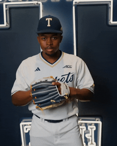 Georgia Tech Baseball GIF by Georgia Tech Yellow Jackets