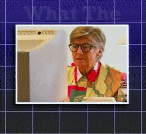 Old Lady What GIF by Offline Granny!