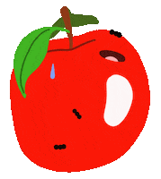 Apple Fruit Sticker by Elsa Isabella