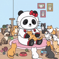 Hello Kitty Love GIF by Pandu Pandas