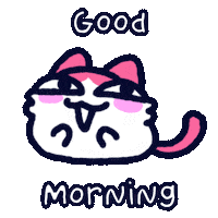 Good Morning Cat Sticker
